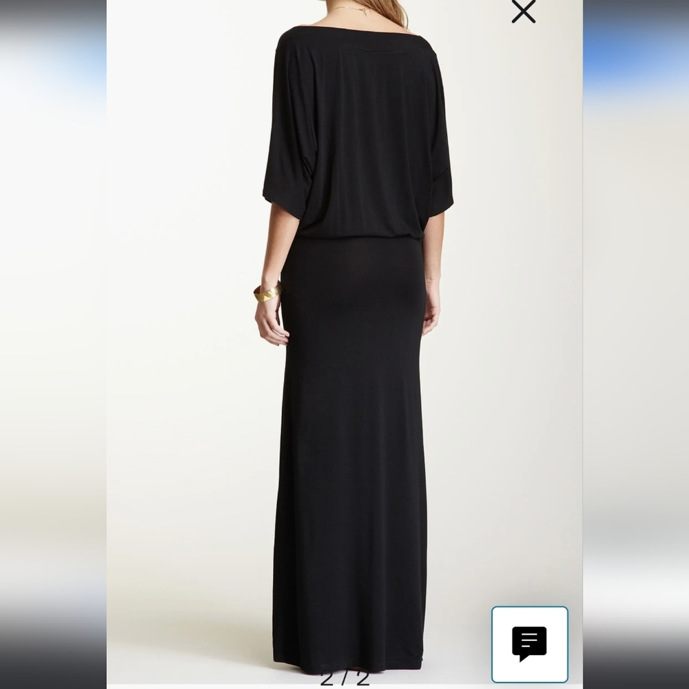 NWOT Go Couture Black Dolman Sleeve Maxi Dress - Picture 2 of 2